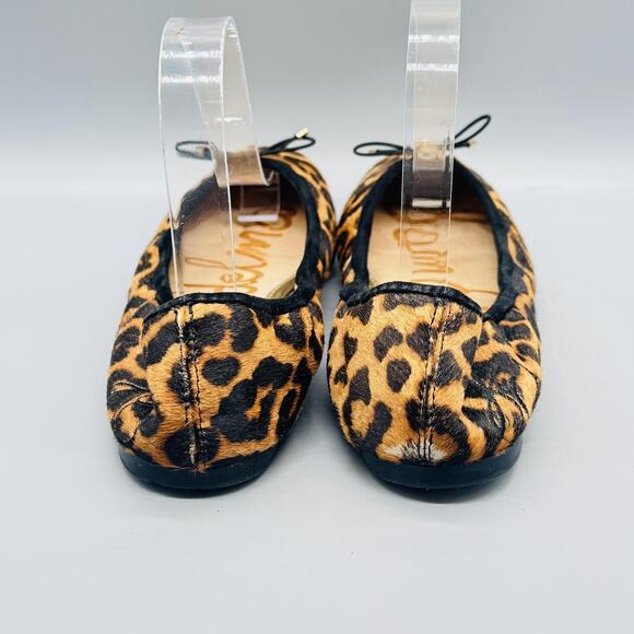Sam Edelman Shoes Womens 9 Brown Leopard Print Calf Hair Felicia Ballet Flats - Picture 7 of 13